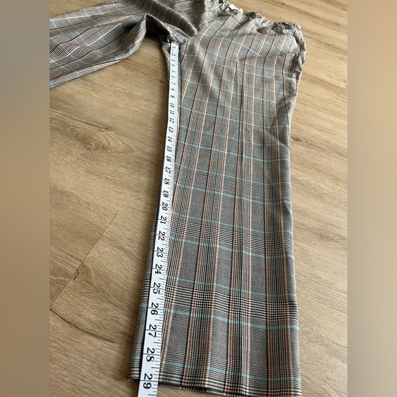 Talbots Plus Size Pants Trouser Hampshire Ankle Plaid Houndstooth SZ 18 W - Picture 2 of 6